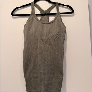 lululemon athletica Ribbed Racerback Tank - Olive